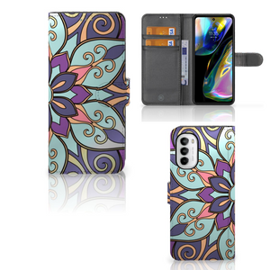 Motorola Moto G52 | Moto G82 Hoesje Purple Flower