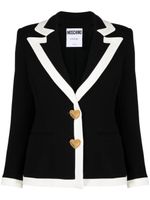 Moschino blazer à simple boutonnage - Noir