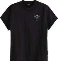 Relaxed fit tee with core graphic black