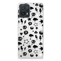 Silicone Back Case Motorola Moto G23 | G13 Silver Punk - thumbnail