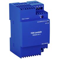 TDK-Lambda DRL60-24-1 DIN-rail netvoeding 24 V 2.5 A 60 W Inhoud: 1 stuk(s) - thumbnail