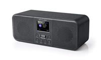 Muse M-122 DBT - DAB radio en wekkerradio met dubbel alarm (FM, DAB, DAB+, Bluetooth, AUX-ingang, hoofdtelefoonaansluiting), zwart