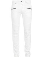 Balmain jean slim à taille basse - Blanc