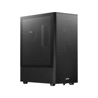 XPG Valor Mesh (compacte ATX-mid-tower-behuizing, mesh-frontpaneeldesign, 3 mm gehard glazen zijpaneel, vooraf geïnstalleerde x4 120 mm ventilator)