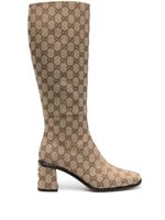 Gucci bottes à motif monogrammé - Tons neutres