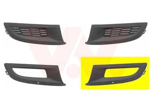 Ventilatiegrille, bumper ** Equipart ** VAN WEZEL, Inbouwplaats: Links voor, u.a. für VW