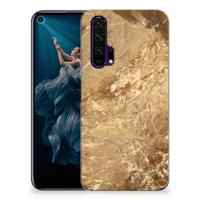 Honor 20 Pro TPU Siliconen Hoesje Marmer Creme