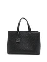 Armani Exchange sac à main à logo embossé - Noir - thumbnail