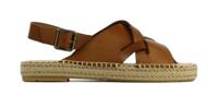 VIA VAI Dames Espadrilles in Leder (Bruin)