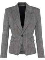 Brunello Cucinelli blazer à simple boutonnage - Noir