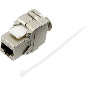 TRU COMPONENTS RJ45-koppeling, Cat. 6 93038C366 Koppeling, recht Aantal polen 8 Metaal 1 stuk(s)