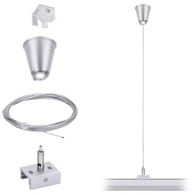 Paulmann 12V-kabelsysteemcomponenten Plafondbevestiging Zilver 95583 ProRail3 Steel Wire Suspension Paulmann 12V-kabelsysteemcomponenten Plafondbevestiging Zilver 95583 ProRail3 Steel Wire Suspension