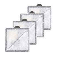Ion-X-filters voor drinkfontein, 4 stuks, dubbele filtratie voor schoner en frisser water, vervangend waterfilter voor de PetSafe Outlast-drinkfontein zonder pomp en de Viva-drinkfontein