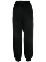 MSGM pantalon fuselé à logo brodé - Noir