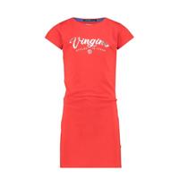 Vingino Essentials T-shirtjurk met logo rood