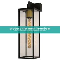 LAURENS Wandlamp Buiten 1xE27 IP54 Zwart