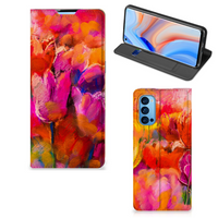 Bookcase OPPO Reno4 Pro 5G Tulips