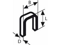 Bosch Accessories 2609200224 Nieten met smalle rug Type 55 1000 stuk(s) Afm. (l x b) 30 mm x 6 mm