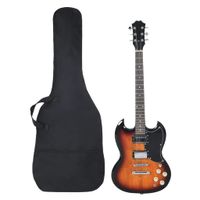 Gitaar voor beginners elektrisch met tas 4/4 39" zwart