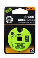 Fox Edge Armapoint Stiff Rig Beaked Chod Rigs Short 3St. 30LB Size 4 - thumbnail