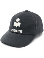 ISABEL MARANT casquette en coton à logo brodé - Noir