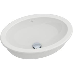 Villeroy & Boch Loop en Friends onderbouwwastafel 48.5x32.5cm met overloop zonder kraangat wit 61612001