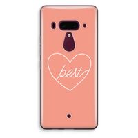 Best heart: HTC U12+ Transparant Hoesje