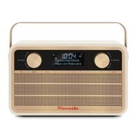 TechniSat Transita 120 draagbare DAB radio (DAB+, FM, 24 uur accu, Aux In, wekker, 2 wektijden, slaaptimer, snooze-functie, hoofdtelefoonaansluiting) beige