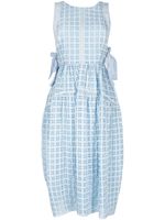 3.1 Phillip Lim robe sans manches à carreaux - Bleu