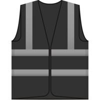 Reflecterende jas fleece geel - L