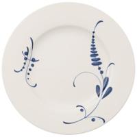 Villeroy en Boch Vieux Luxembourg Brindille dinerborden, 27 cm, premium porselein, wit/blauw