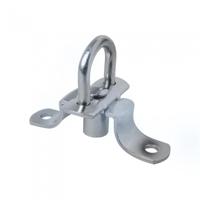 ProPlus zeiloog rond met veer 27mm 4 stuks in blister zilver