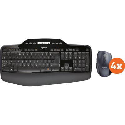 Logitech MK710 Draadloos Toetsenbord en Muis QWERTY 4-Pack Logitech MK710 Draadloos Toetsenbord en Muis QWERTY 4-Pack