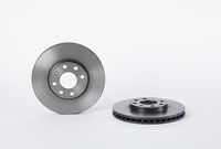 Remschijf COATED DISC LINE BREMBO, Remschijftype: Binnen geventileerd, u.a. für Opel, Vauxhall, Chevrolet - thumbnail