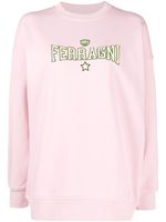 Chiara Ferragni sweat à logo brodé - Rose - thumbnail