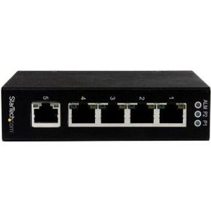 StarTech.com 5-poorts onbeheerde industriële gigabit Ethernet switch op een DIN-rail / wand monteer