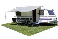 Eurotrail luifel Caravan 300 x 240 cm polyester grijs 2 stokken - thumbnail