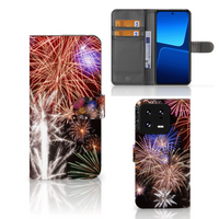 Xiaomi 13 Pro Wallet Case met Pasjes Vuurwerk