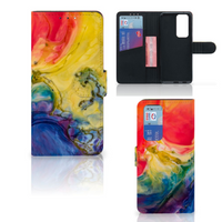 Hoesje OPPO Find X3 Neo 5G Watercolor Dark - thumbnail