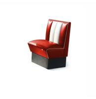 Classic Retro Diner Bank Bel Air HW70 Rood