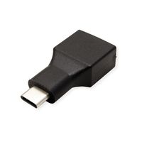 VALUE 12.99.9030 tussenstuk voor kabels USB Type C USB Type A Zwart - thumbnail