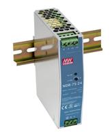 Mean Well NDR-75-24 DIN-rail netvoeding 24 V/DC 3.2 A 75 W Aantal uitgangen: 1 x Inhoud: 1 stuk(s) - thumbnail