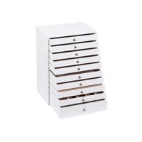 Sieradendoos 10 lades wit