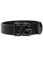 Dolce & Gabbana ceinture à plaque DG - Noir - thumbnail