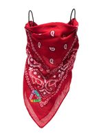 Natasha Zinko masque à imprimé bandana - Rouge