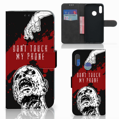 Huawei P Smart 2019 Portemonnee Hoesje Zombie Blood Huawei P Smart 2019 Portemonnee Hoesje Zombie Blood