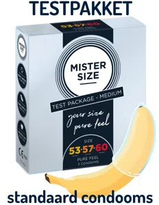 MISTER SIZE PasPakket 3 STANDAARD Condooms (maten 53-57-60)