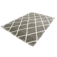 Floki Moroccan - Berber Shaggy - Grijs/Crème - 160 x 230 cm