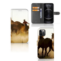 Apple iPhone 12 Pro Max Telefoonhoesje met Pasjes Design Cowboy - thumbnail