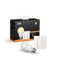 ERIA® Startpakket E27 Lamp - Dimbaar Wit Licht - Inclusief Dimmer - Zigbee, ook zonder hub te gebruiken